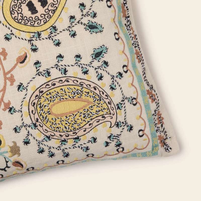 Housse de coussin MANDANA ecru