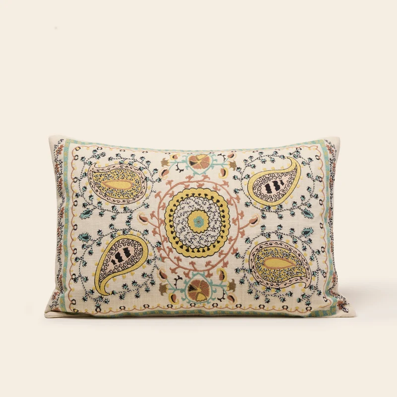 Housse de coussin MANDANA ecru