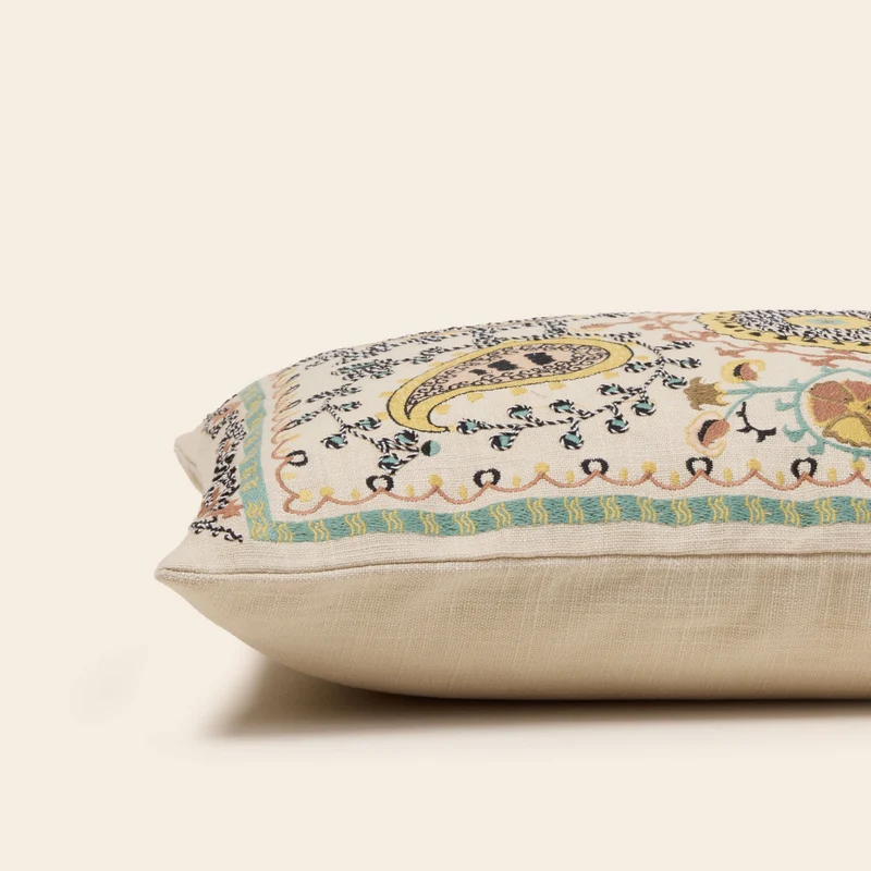 Housse de coussin MANDANA ecru