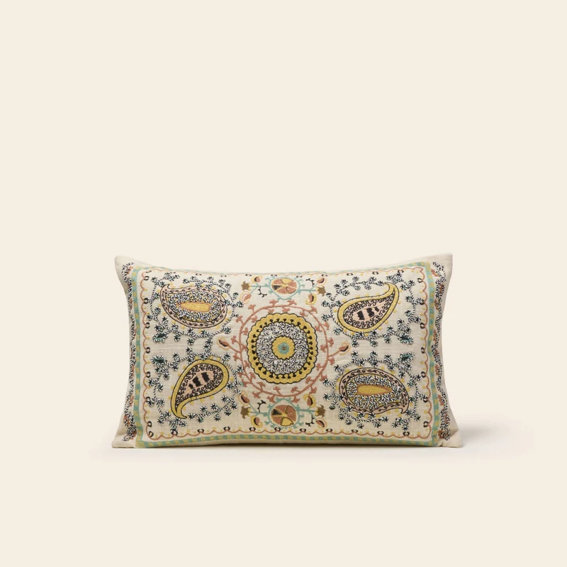 Housse de coussin MANDANA ecru
