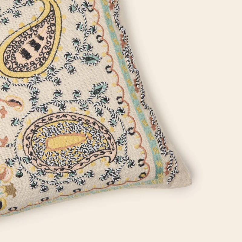 Housse de coussin MANDANA ecru