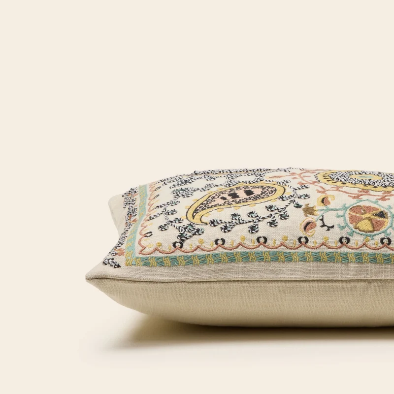 Housse de coussin MANDANA ecru