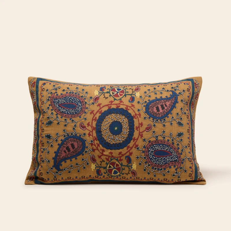 Housse de coussin MANDANA bronze
