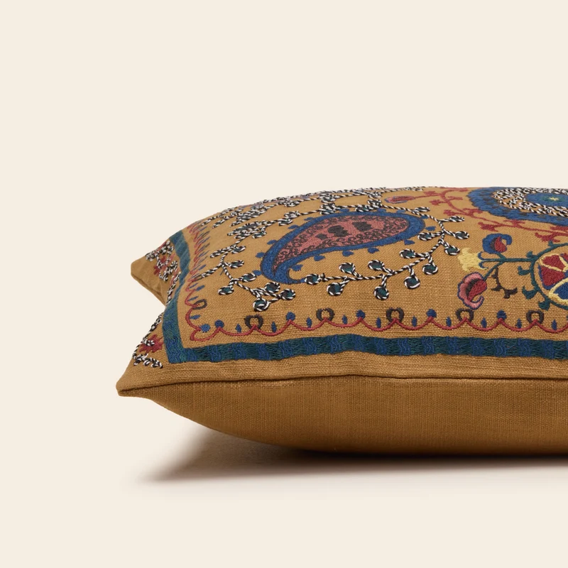 Housse de coussin MANDANA bronze