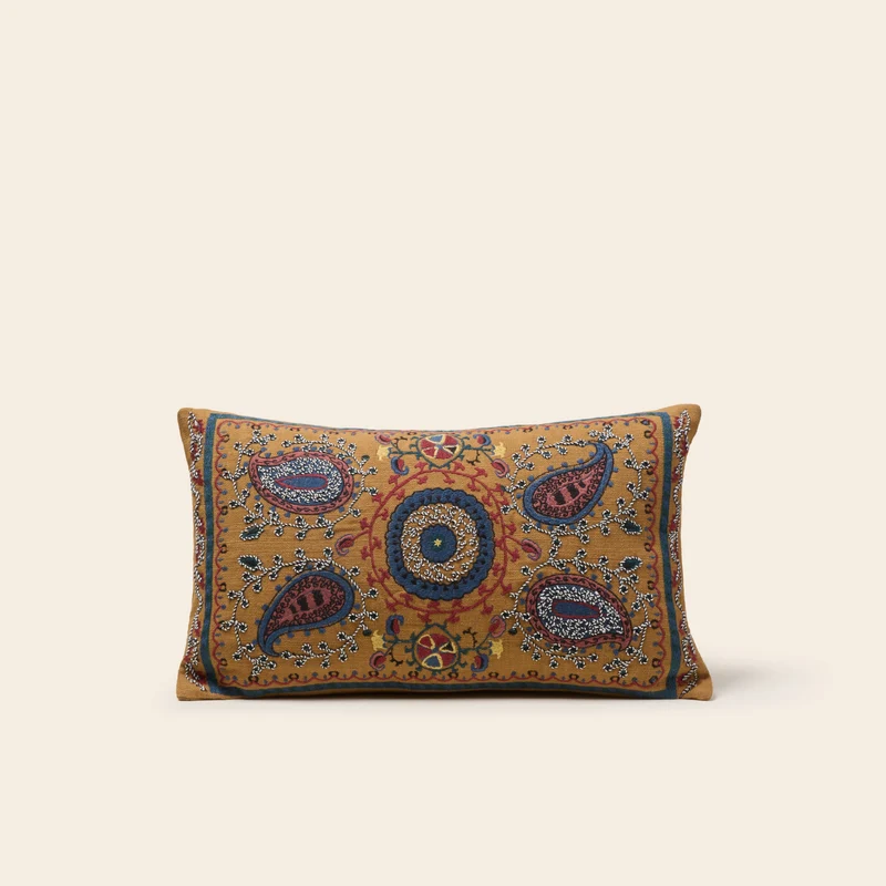 Housse de coussin MANDANA bronze