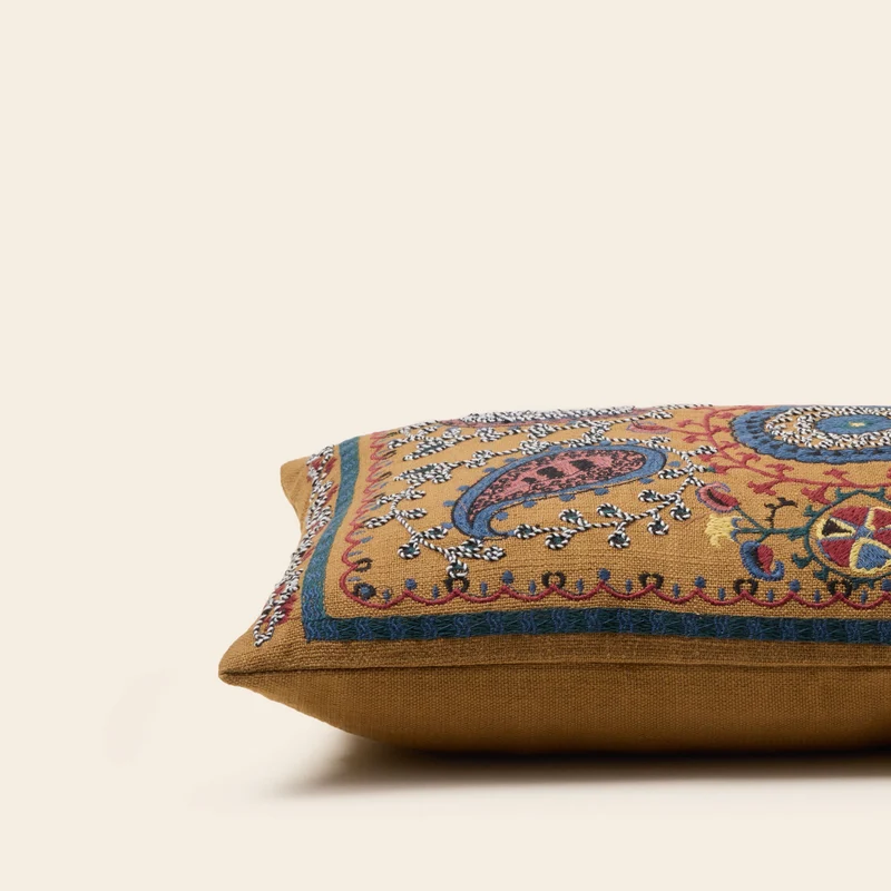 Housse de coussin MANDANA bronze