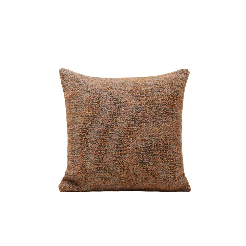 Housse de coussin KONSTANTIN chiné noir et pastels