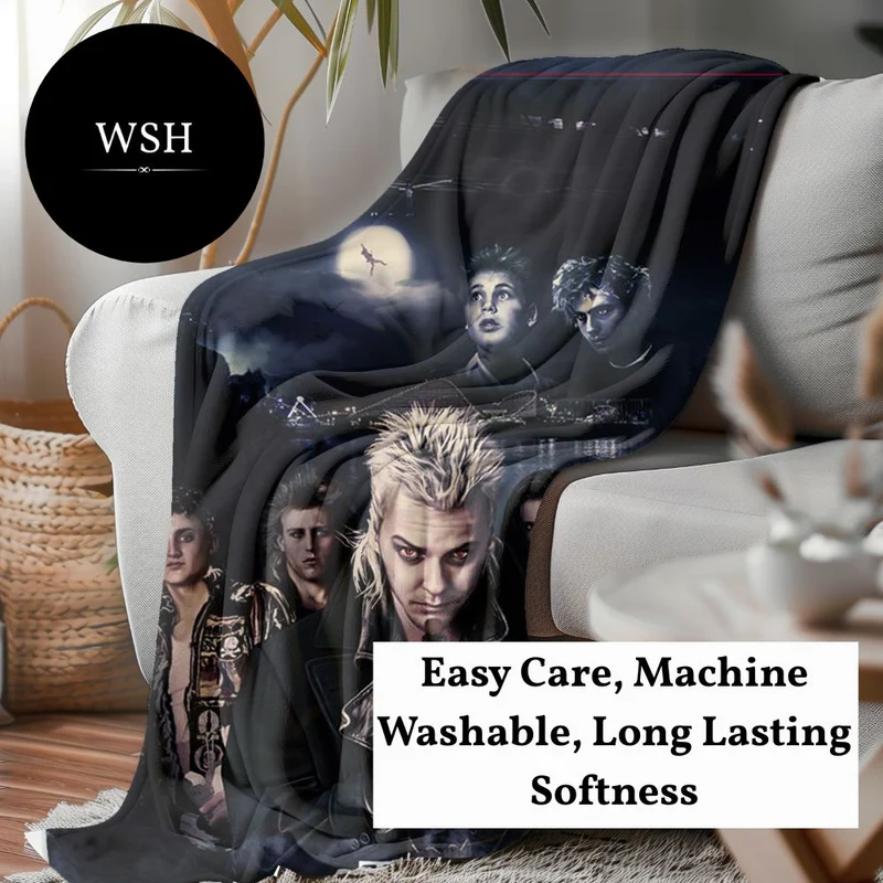 Horror Movie Blanket - Lost Boys Forever Blanket - Luxury Twin / Double Velveteen Fleece Blanket