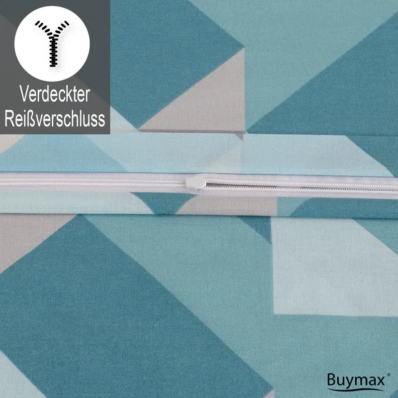 Renforcé Bettwäsche "Paloma", 100% Baumwolle, Reißverschluss, 80x80 cm Kissenbezug