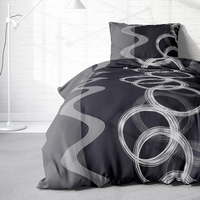 Fleece Bettwäsche "Sarah Grey", Winterbettwäsche, Reißverschluss, 80x80 cm Kissenbezug