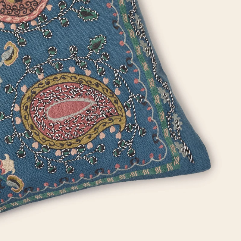 Housse de coussin MANDANA indigo