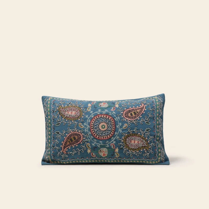 Housse de coussin MANDANA indigo