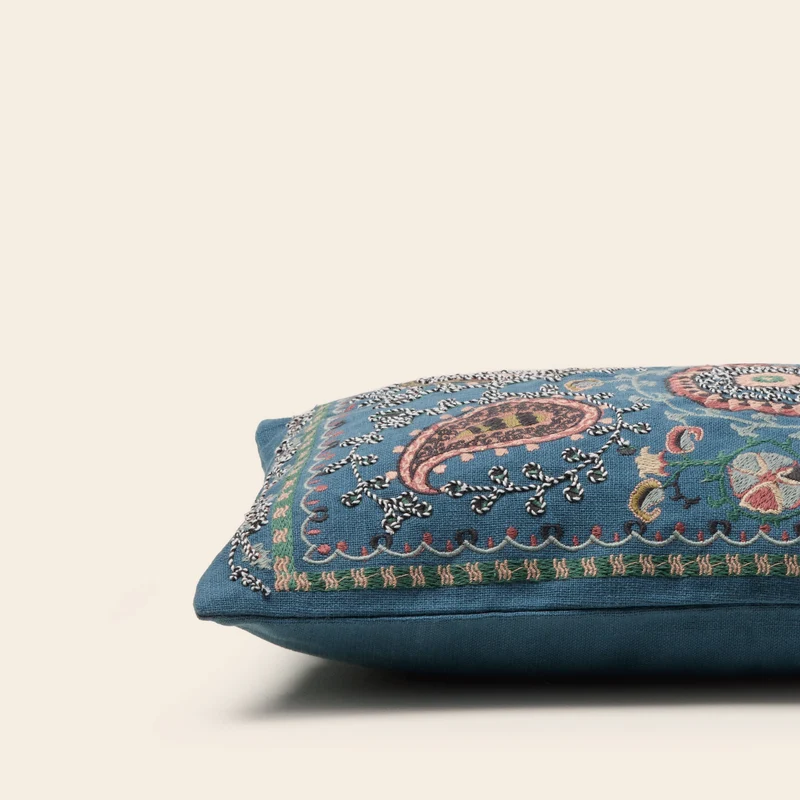 Housse de coussin MANDANA indigo