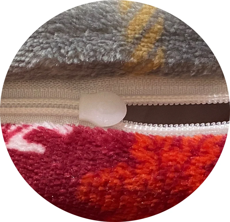 Teddy Fleece Bettwäsche "Teddy Plüsch Santa", kuschelig, Reißverschluss, 80x80 Kissenbezug