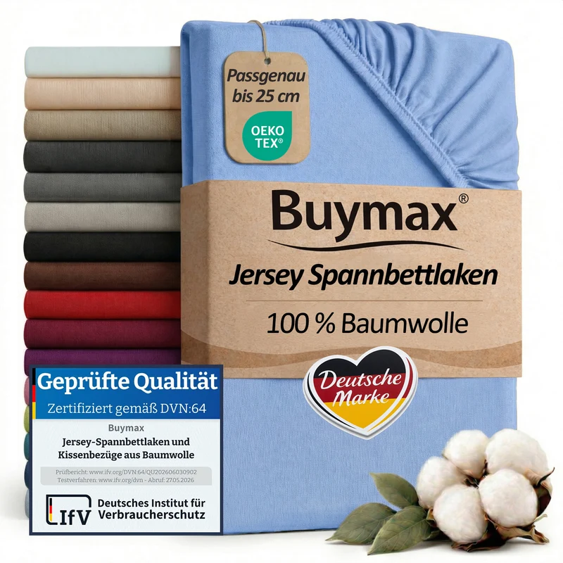 Jersey Spannbettlaken 200x200 cm