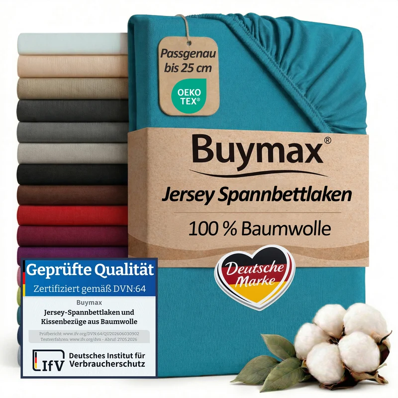 Jersey Spannbettlaken 200x200 cm