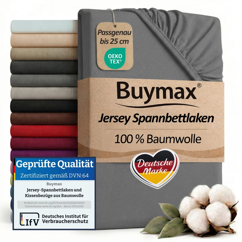Jersey Spannbettlaken 180x200 cm
