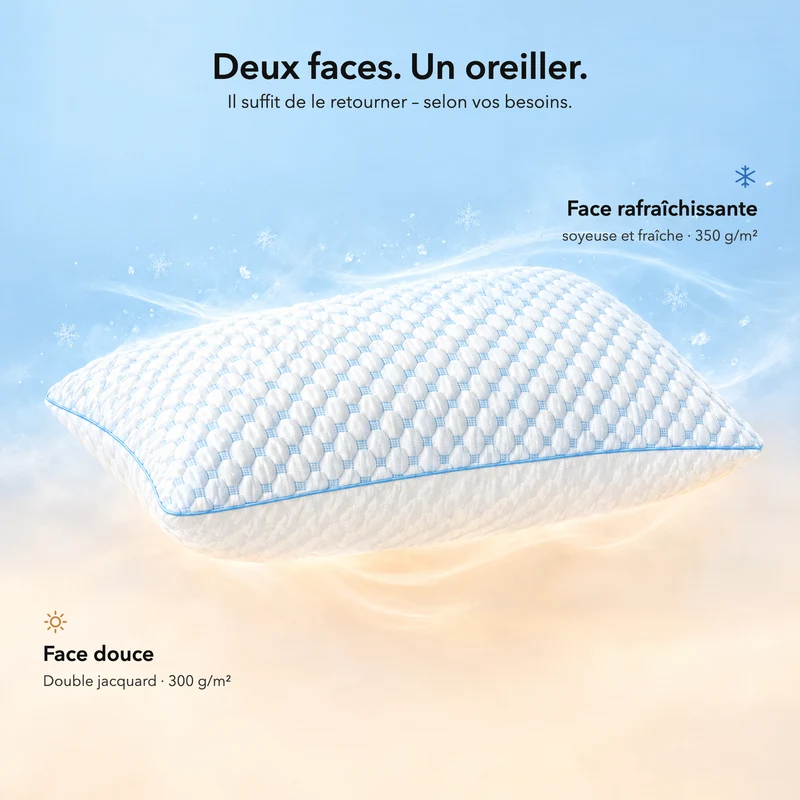 Wolkenkissen - Premium Memory Foam Kissen - Höhenverstellbares
