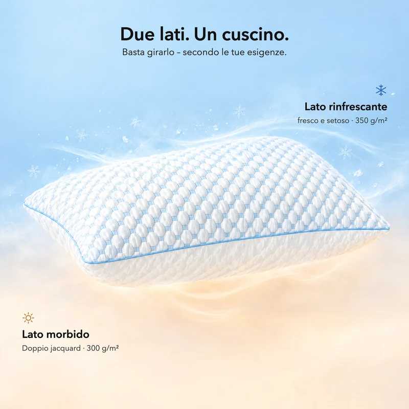 Wolkenkissen - Premium Memory Foam Kissen - Höhenverstellbares