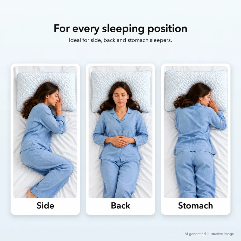 Wolkenkissen - Premium Memory Foam Kissen - Höhenverstellbares