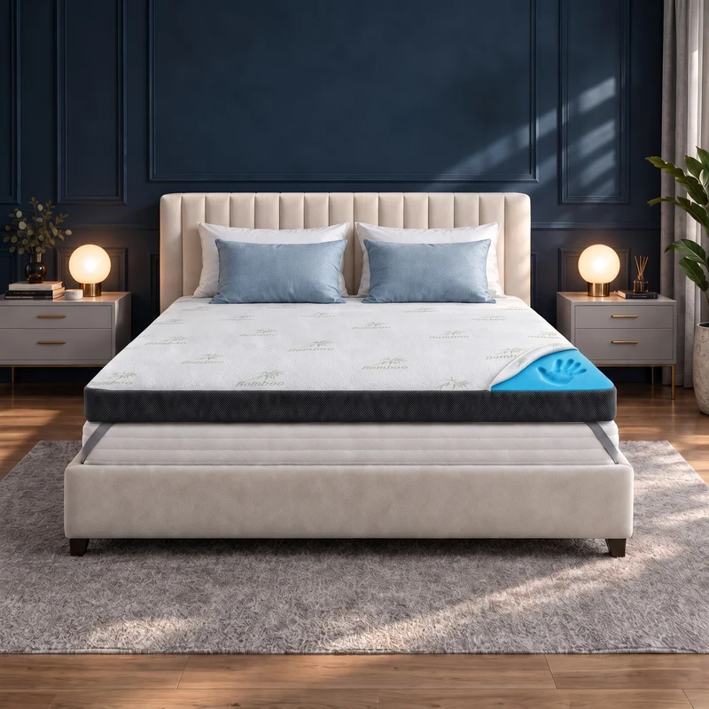 Premium Komfort Matratzen-Topper mit Gel-Memory-Schaum