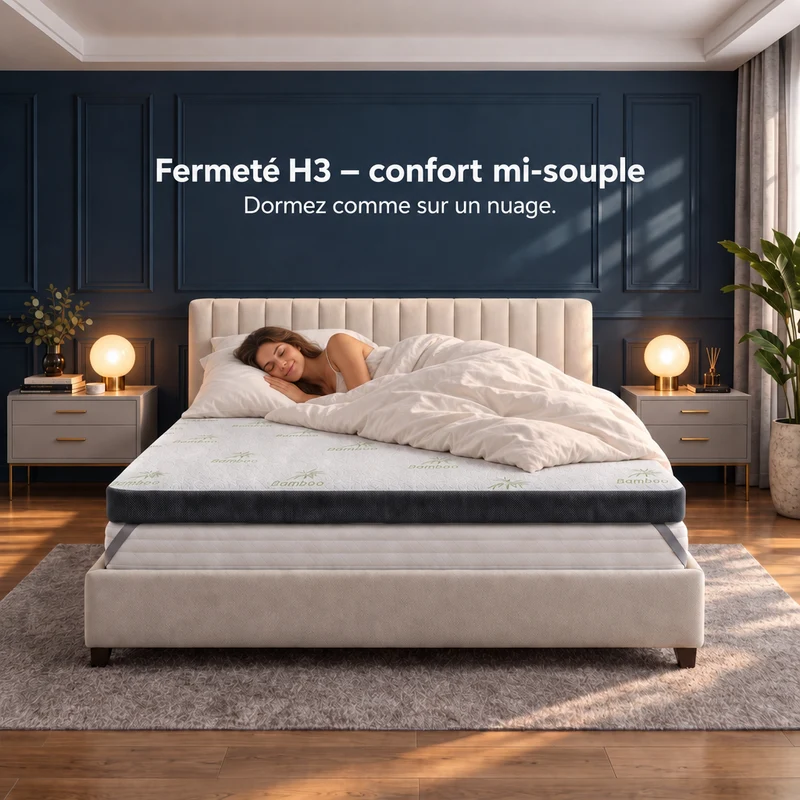 Premium Komfort Matratzen-Topper mit Gel-Memory-Schaum