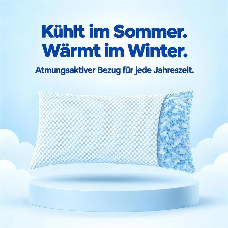 Wolkenkissen - Höhenverstellbares Memory Foam Kissen