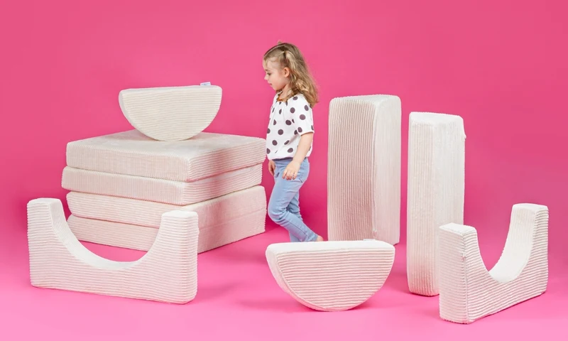 Spielcouch-Sofa für Kinder – 10-teiliges Set für Schlaf- und Spielbereich