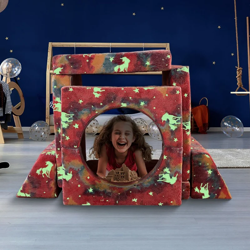 Spielcouch-Sofa für Kinder – 10-teiliges Set für Schlaf- und Spielbereich
