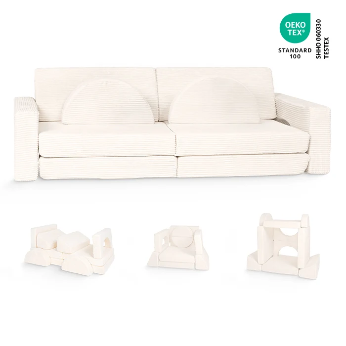 Spielcouch-Sofa für Kinder – 10-teiliges Set für Schlaf- und Spielbereich