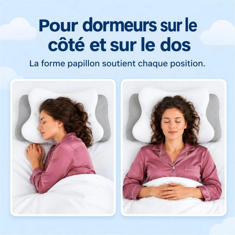 Schmetterlingskissen Plus - Das originale ergonomische Kissen