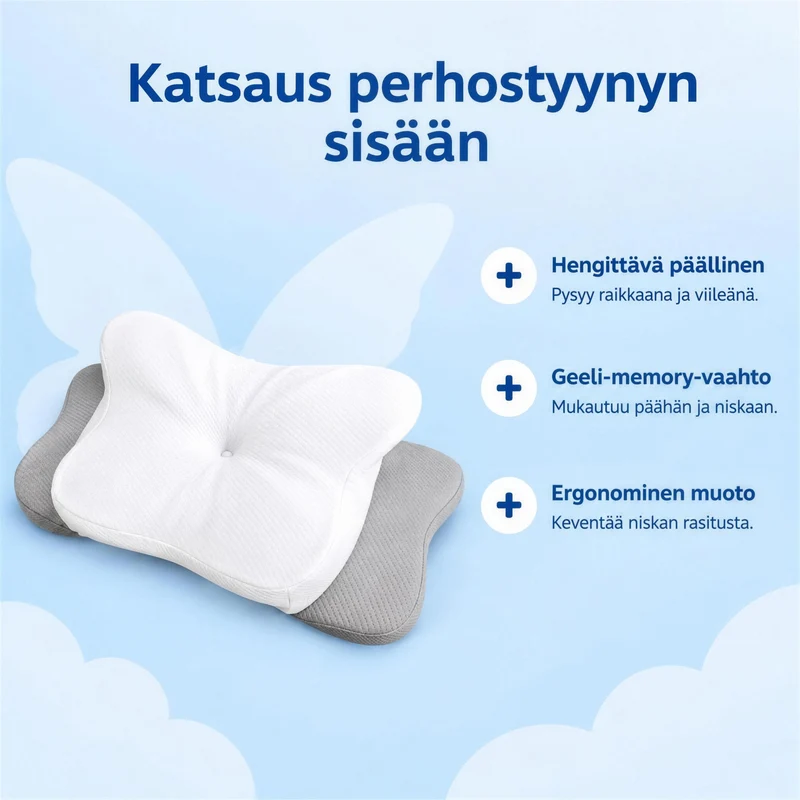 Schmetterlingskissen Plus - Das originale ergonomische Kissen
