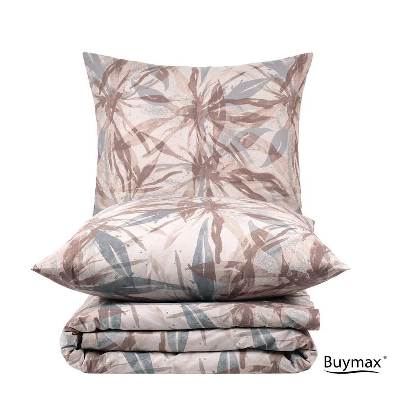 Renforcé Bettwäsche "Dorina", 100% Baumwolle, Reißverschluss, 80x80 cm Kissenbezug