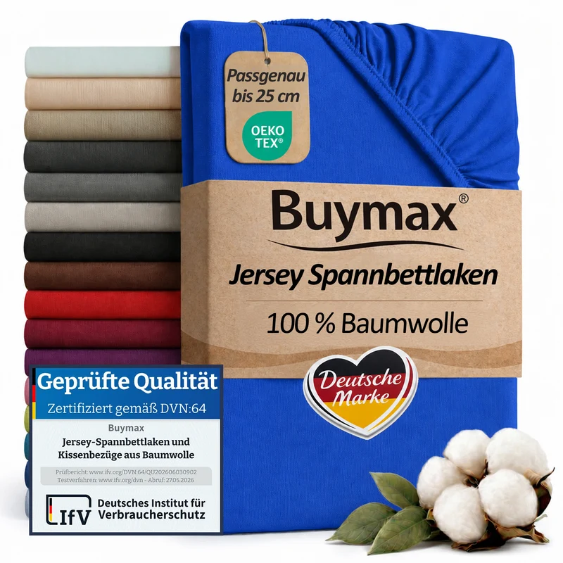 Jersey Spannbettlaken 100x200 cm
