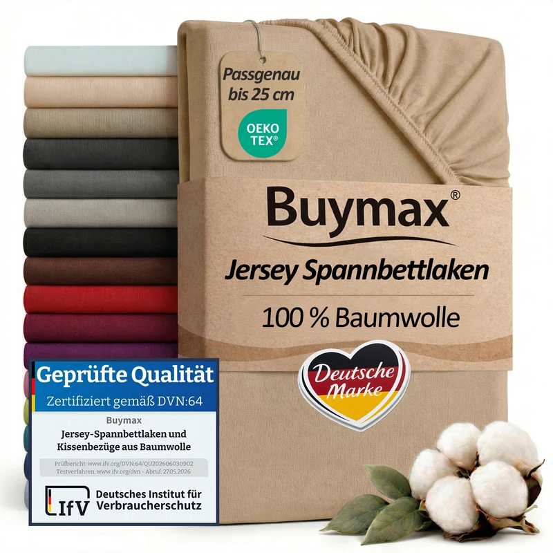 Jersey Spannbettlaken 100x200 cm