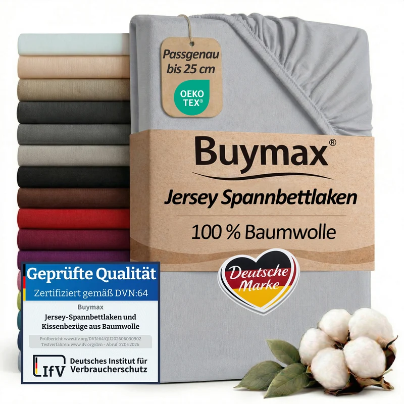 Jersey Spannbettlaken 100x200 cm