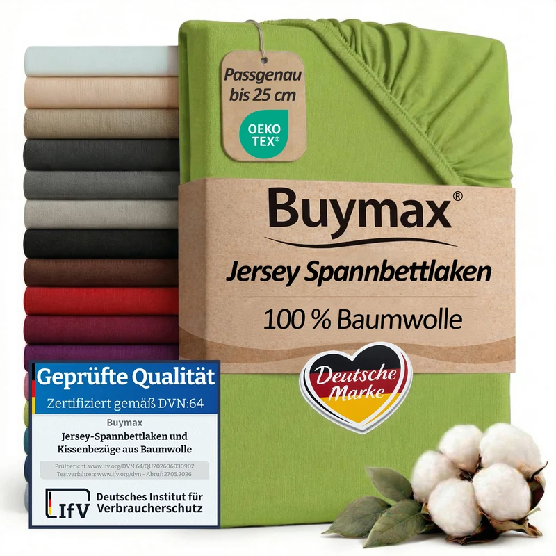 Jersey Spannbettlaken 90x200 cm