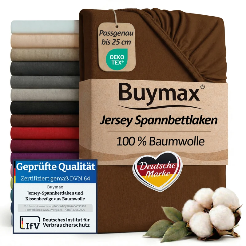 Jersey Spannbettlaken 80x200 cm