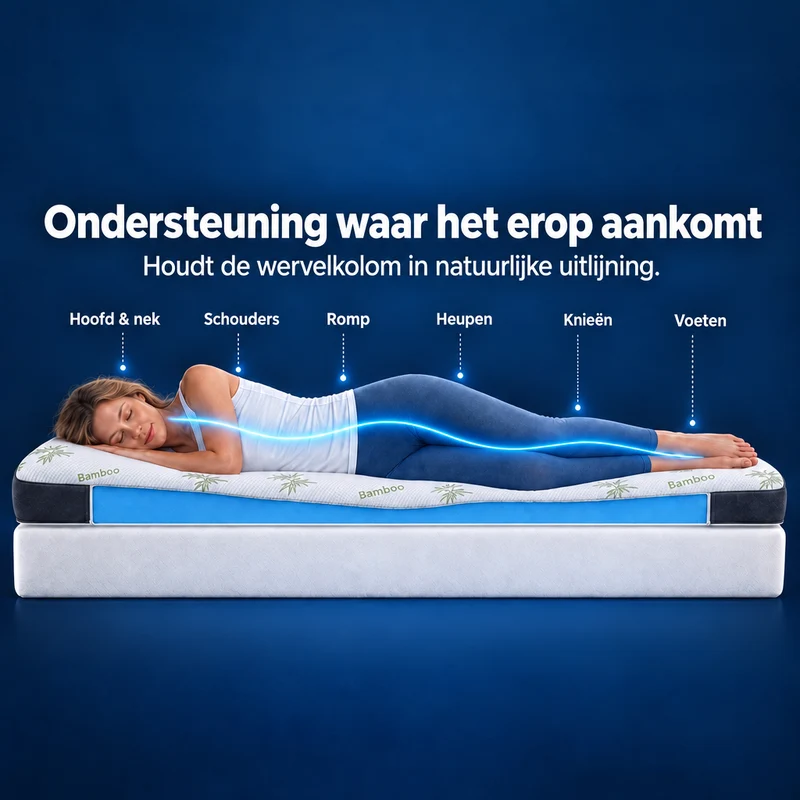 Premium+ Komfort Topper - Matratzen-Topper mit Gel-Memory-Schaum