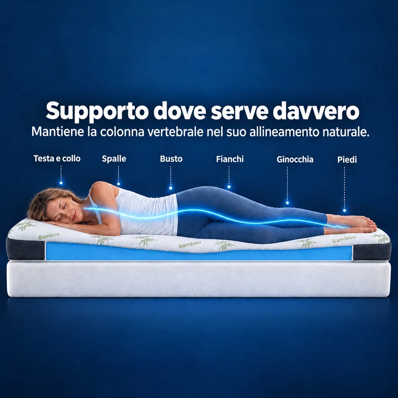 Premium Plus Komfort Topper - Matratzen-Topper mit Gel-Memory-Schaum