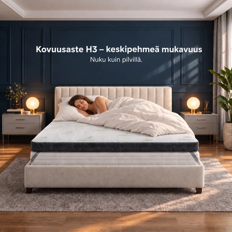 Premium Plus Komfort Topper - Matratzen-Topper mit Gel-Memory-Schaum