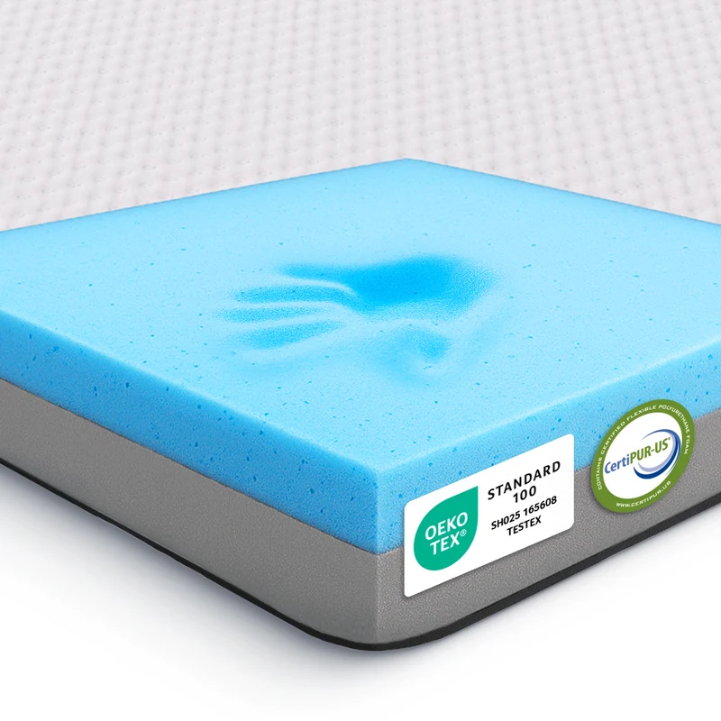 2-in-1 Plus Komfort Topper - Duo Matratzen-Topper mit Gel-Memory-Schaum