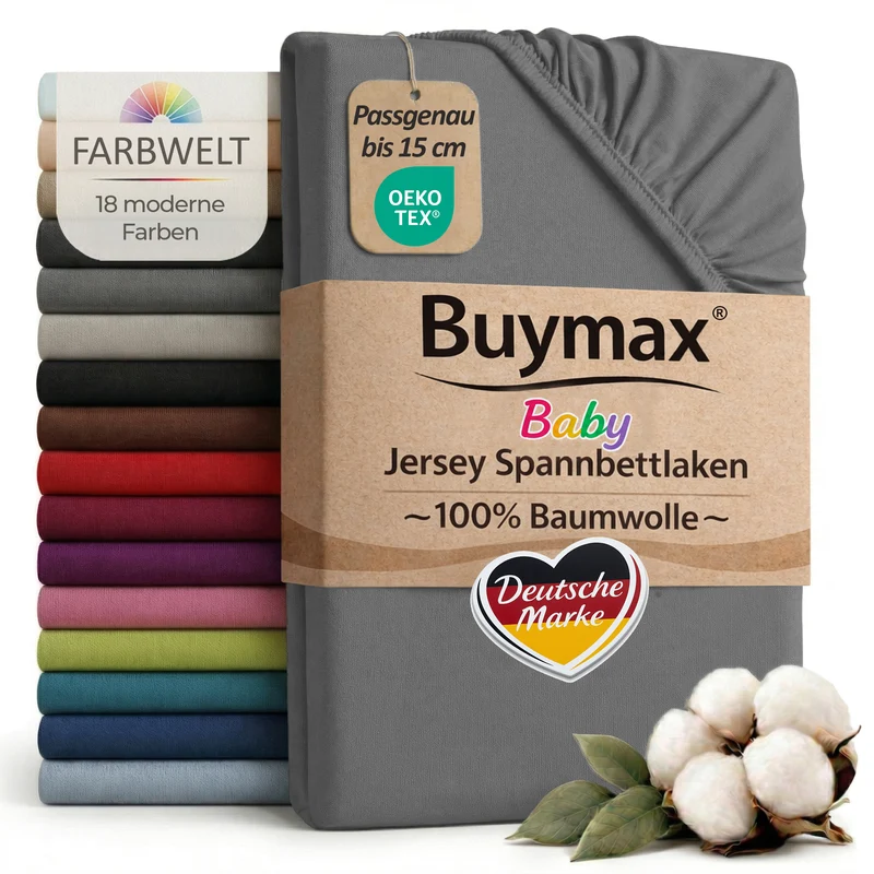 Jersey Spannbettlaken 70x140 cm
