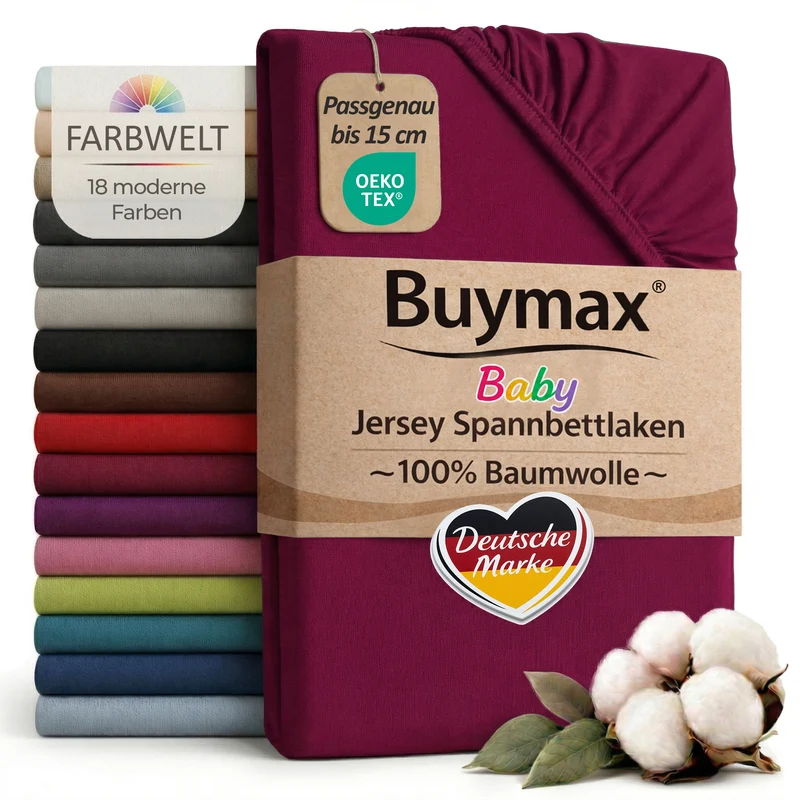 Jersey Spannbettlaken 70x140 cm