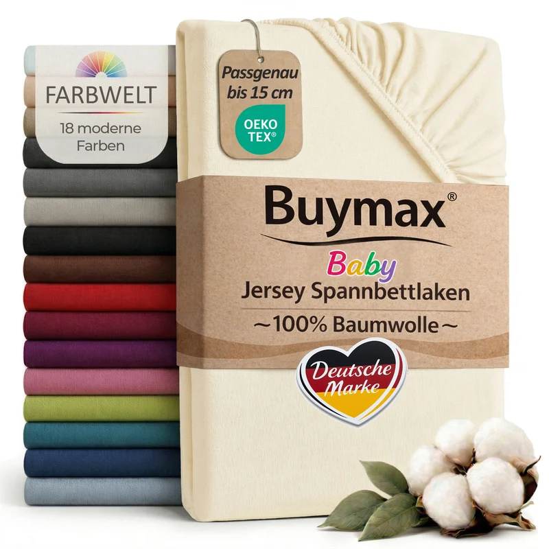 Jersey Spannbettlaken 70x140 cm