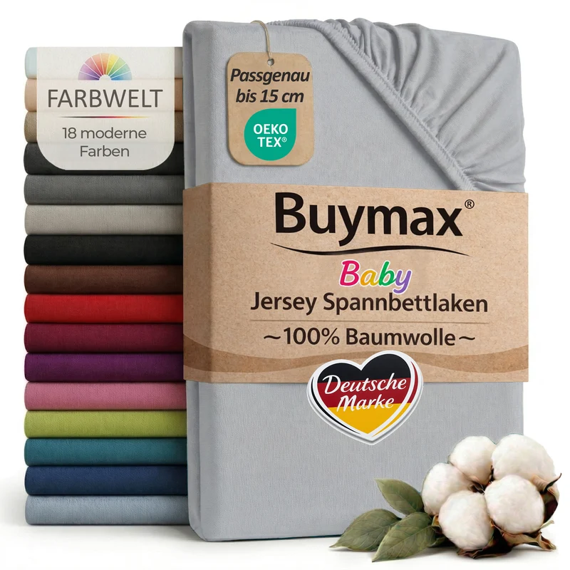 Jersey Spannbettlaken 70x140 cm