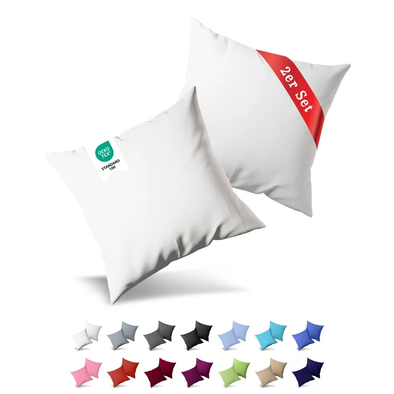 Jersey Kissenbezug, 2er-Set, 40x60 cm