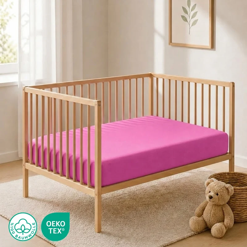 Jersey Spannbettlaken 60x120 cm