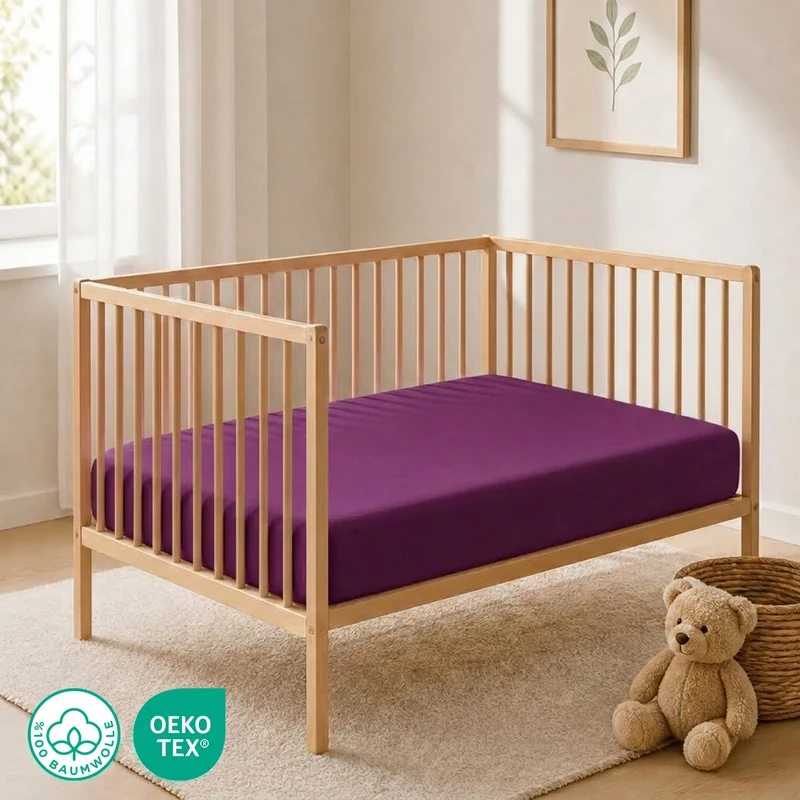 Jersey Spannbettlaken 60x120 cm