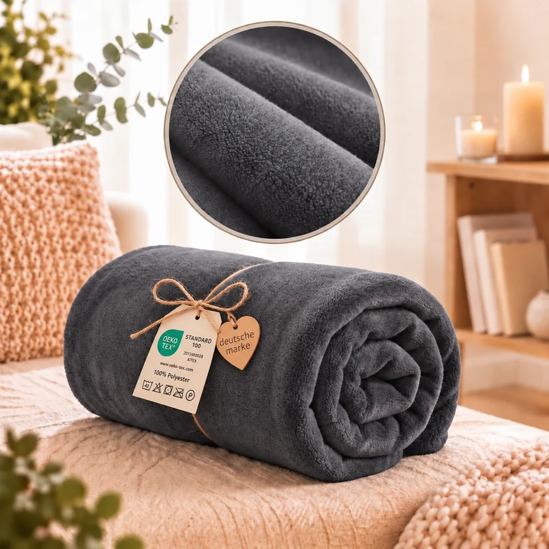 Kuscheldecke, Fleece, 150x200, 220x240, 230x270 cm